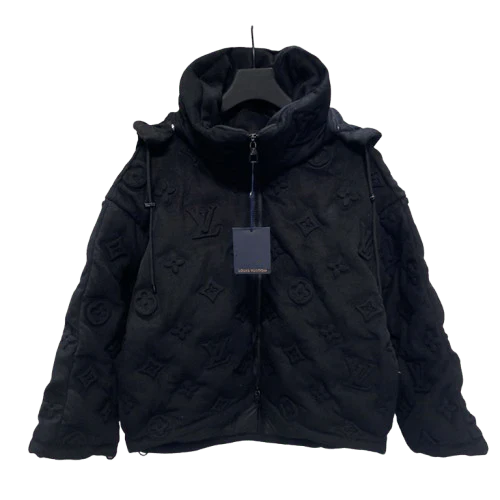''LV'' PUFFERJACKET BLACK